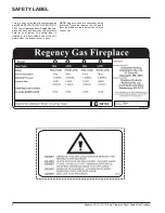 Предварительный просмотр 4 страницы Regency PG121-LPG Owners & Installation