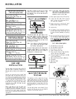 Предварительный просмотр 24 страницы Regency PG121-LPG Owners & Installation