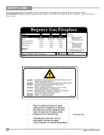 Preview for 4 page of Regency PG33-LPG Owners & Installation