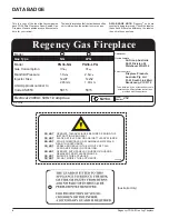 Предварительный просмотр 4 страницы Regency PG36 Owner'S Installation Manual