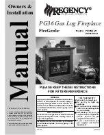 Preview for 1 page of Regency PG36LPG3-R Manual