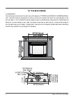 Предварительный просмотр 2 страницы Regency PG36LPG5-R Owners & Installation Manual