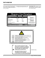 Предварительный просмотр 4 страницы Regency PG36LPG5-R Owners & Installation Manual