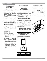 Предварительный просмотр 10 страницы Regency Sunrise U32S-LP5 Owners & Installation Manual