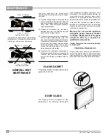 Preview for 34 page of Regency Sunrise U32S-LP5 Owners & Installation Manual