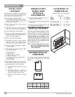 Предварительный просмотр 10 страницы Regency Sunrise U32SE-LP5 Owners & Installation Manual