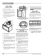 Предварительный просмотр 12 страницы Regency Sunrise U32SE-LP5 Owners & Installation Manual