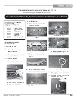 Предварительный просмотр 13 страницы Regency Sunrise U32SE-LP5 Owners & Installation Manual