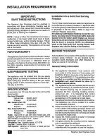 Предварительный просмотр 6 страницы Regency U31-LP and Installation And Operating Instructions Manual