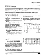 Предварительный просмотр 9 страницы Regency U31-LP and Installation And Operating Instructions Manual