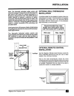 Предварительный просмотр 19 страницы Regency U31-LP and Installation And Operating Instructions Manual