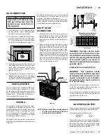 Предварительный просмотр 13 страницы Regency U31-LP10 Owners & Installation Manual