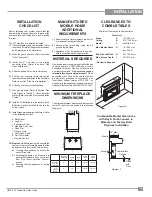 Предварительный просмотр 9 страницы Regency U32E Owners & Installation Manual