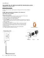 Предварительный просмотр 16 страницы Regency U900E Owners & Installation Manual