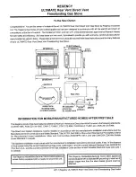 Preview for 2 page of Regency ULTIMATE U27-LP1 Owners & Installation Manual