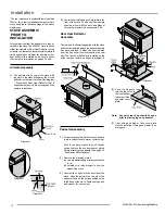 Предварительный просмотр 10 страницы Regency Vancouver Owner'S And Installation Manual