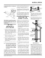 Предварительный просмотр 11 страницы Regency Z2510L Owners & Installation Manual