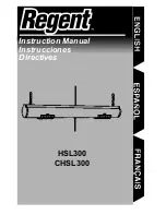 Regent CHSL300 Instruction Manual preview