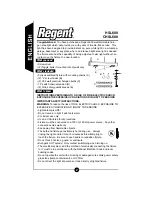 Preview for 2 page of Regent CHSL600 Instruction Manual