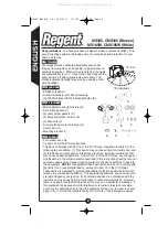 Предварительный просмотр 2 страницы Regent CMS185 Instruction Manual