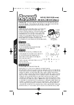 Предварительный просмотр 8 страницы Regent CMS185 Instruction Manual