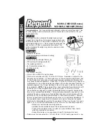 Предварительный просмотр 2 страницы Regent CMS188 MS188W Instruction Manual