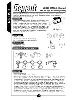 Предварительный просмотр 2 страницы Regent CMS240 MS240W Instruction Manual