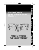 Regent CTMQ150 Instruction Manual предпросмотр