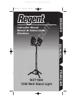 Regent WZT1500 Instruction Manual предпросмотр