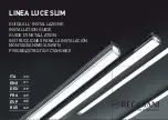 Preview for 1 page of Reggiani LINEA LUCE SLIM Series Installation Manual