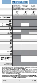 Предварительный просмотр 13 страницы Reggiani uniSio Manual