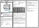 Предварительный просмотр 1 страницы Regin CLO-3G Instruction Manual