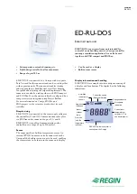 Regin ED-RU-DOS Quick Start Manual предпросмотр