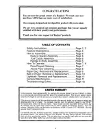 Preview for 4 page of Regina 1-877-REGINA6 Owner'S Manual