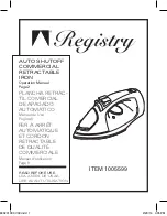 Registry 1005599 Operation Manual preview