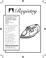 Registry 109900R Manual preview
