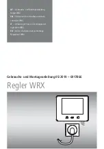 Regler WRX Instructions For Installation And Use Manual предпросмотр