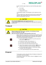 Предварительный просмотр 25 страницы REGLOPLAS 150smart Operating Instructions Manual