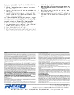 Preview for 4 page of Rego A8890S-50 Series Quick Start Manual