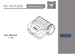 Preview for 1 page of Rego RG-MLP80B User Manual