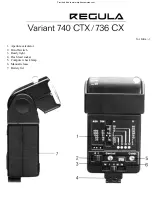 Предварительный просмотр 1 страницы REGULA Variant 740 CTX Manual