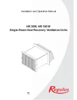 Regulus HR 100 W User'S Installation And Operation Manual preview