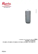 Предварительный просмотр 1 страницы Regulus PS 1100 K+ Installation And Operation Manual