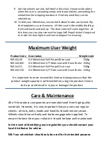 Preview for 4 page of Rehab and Mobility Products RM144-46 Manual