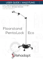 Rehadapt Floorstand PentaLock Eco User Manual preview