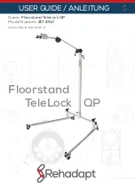 Rehadapt Floorstand TeleLock QP User Manual preview