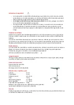 Preview for 10 page of Rehaforum MEDICAL Over-bed Table RFM Quick Start Manual