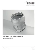 Preview for 21 page of Rehau AWADOCK POLYMER CONNECT Installation Instructions Manual