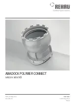 Preview for 27 page of Rehau AWADOCK POLYMER CONNECT Installation Instructions Manual