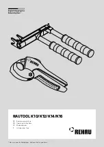 Rehau RAUTOOL K10 Operating Instructions Manual preview